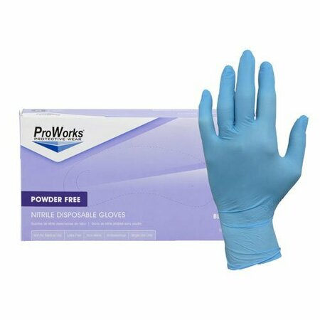 HOSPECO Hospeco Disposable Nitrile Gloves X Large - Powder Free, 100PK GL-N103FX